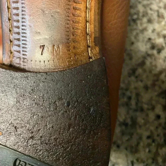 Silvia Fiorentina brown leather Loafers size 7 M vintage - Picture 6 of 10